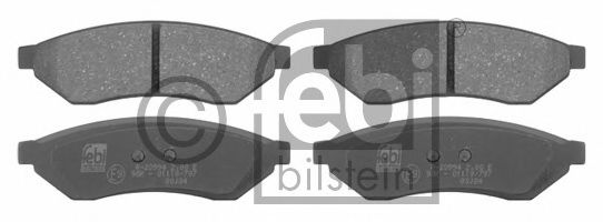 Комплект тормозных колодок, дисковый тормоз FEBI BILSTEIN 16722