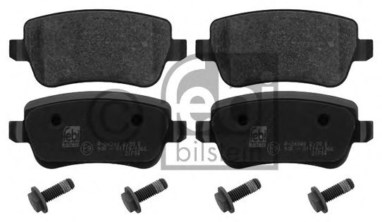 Комплект тормозных колодок, дисковый тормоз FEBI BILSTEIN 24348