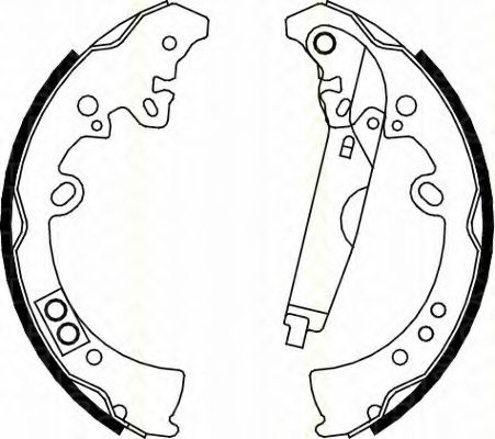 Комплект тормозных колодок TRISCAN 8100 13040