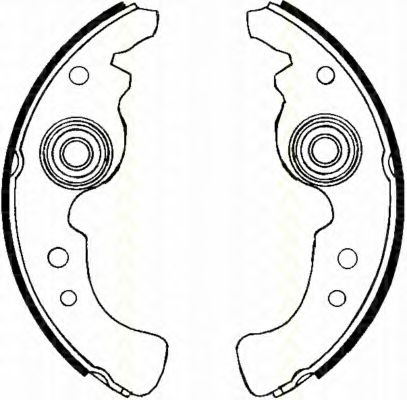 Комплект тормозных колодок TRISCAN 8100 15486