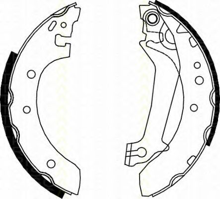 Комплект тормозных колодок TRISCAN 8100 16587