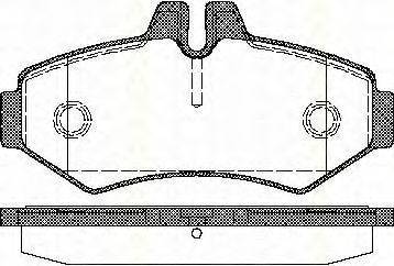 Комплект тормозных колодок, дисковый тормоз TRISCAN 8110 10515