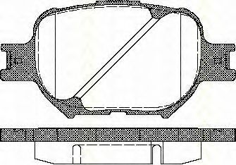 Комплект тормозных колодок, дисковый тормоз TRISCAN 8110 13046