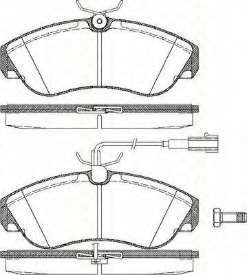 Комплект тормозных колодок, дисковый тормоз TRISCAN 8110 15017