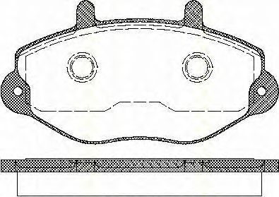 Комплект тормозных колодок, дисковый тормоз TRISCAN 8110 16970