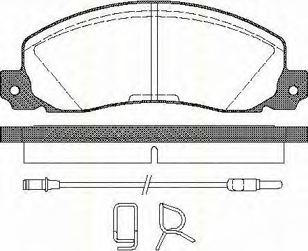 Комплект тормозных колодок, дисковый тормоз TRISCAN 8110 25846