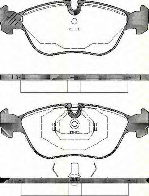 Комплект тормозных колодок, дисковый тормоз TRISCAN 21273