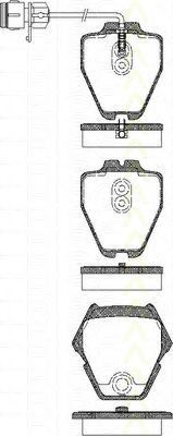 Комплект тормозных колодок, дисковый тормоз TRISCAN 8110 29032