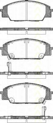 Комплект тормозных колодок, дисковый тормоз TRISCAN 8110 40005