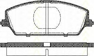 Комплект тормозных колодок, дисковый тормоз TRISCAN 8110 69009