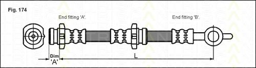 Тормозной шланг TRISCAN 8150 14210