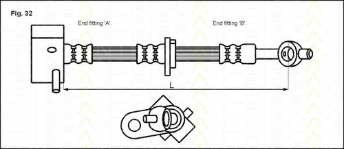 Тормозной шланг TRISCAN 8150 17206