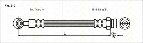 Тормозной шланг TRISCAN 8150 43106