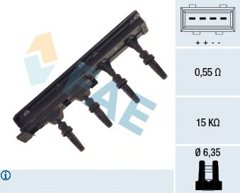 Катушка зажигания FAE 80237