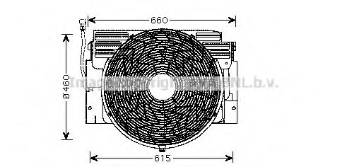 Вентилятор, охлаждение двигателя AVA QUALITY COOLING BW7517