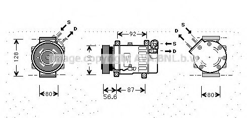 Компрессор, кондиционер AVA QUALITY COOLING CNAK238