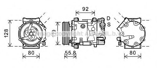 Компрессор, кондиционер AVA QUALITY COOLING CNK282