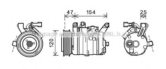 Компрессор, кондиционер AVA QUALITY COOLING CRK120