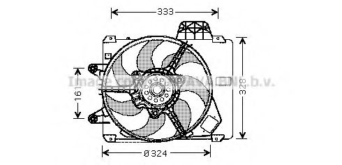 Вентилятор, охлаждение двигателя AVA QUALITY COOLING FT7286