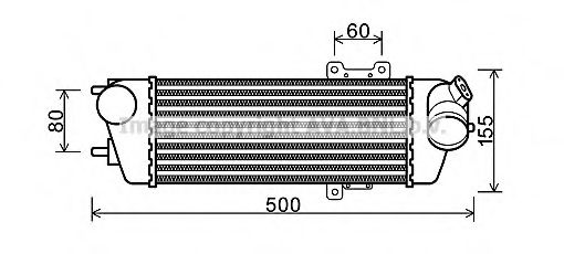 Интеркулер AVA QUALITY COOLING HY4227