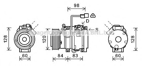 Компрессор, кондиционер AVA QUALITY COOLING MTAK227