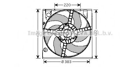 Вентилятор, охлаждение двигателя AVA QUALITY COOLING RT7522