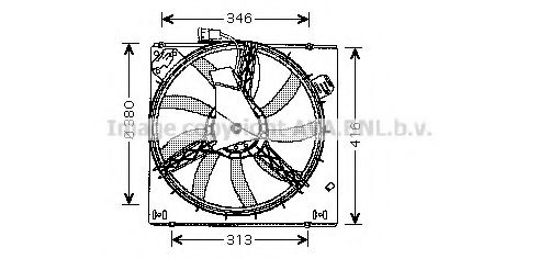 Вентилятор, охлаждение двигателя AVA QUALITY COOLING RT7526