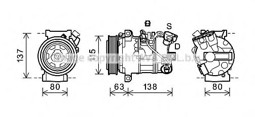 Компрессор, кондиционер AVA QUALITY COOLING RTK491