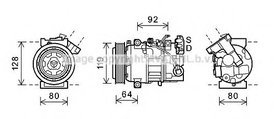 Компрессор, кондиционер AVA QUALITY COOLING RTK492