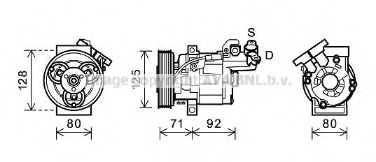 Компрессор, кондиционер AVA QUALITY COOLING RTK495