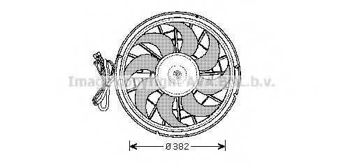 Вентилятор, охлаждение двигателя AVA QUALITY COOLING VO7507