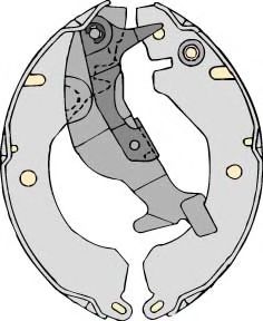 Комплект тормозных колодок MGA M663