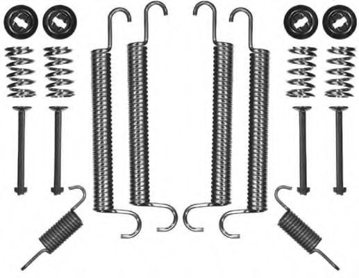 Комплект тормозов, барабанный тормозной механизм DELPHI 670