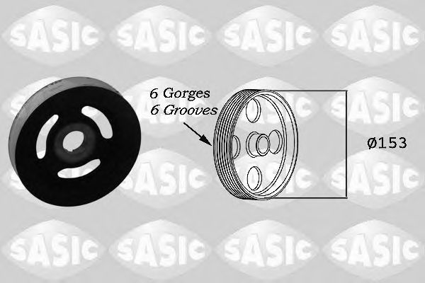 Ременный шкив, коленчатый вал SASIC 2150004