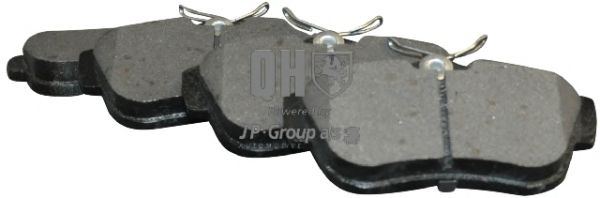 Комплект тормозных колодок, дисковый тормоз JP GROUP 4163700819