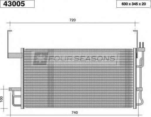 Конденсатор, кондиционер STANDARD F4-43005