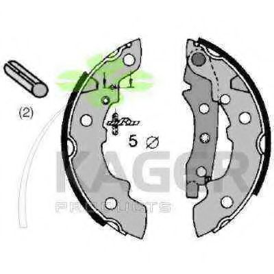 Комплект тормозных колодок KAGER 34-0052
