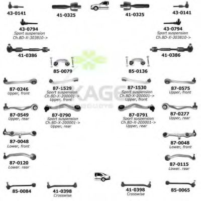 Подвеска колеса KAGER 800066
