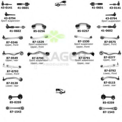 Подвеска колеса KAGER 800147