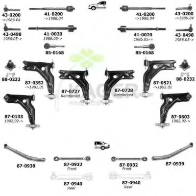 Подвеска колеса KAGER 800347