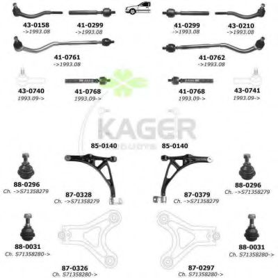 Подвеска колеса KAGER 800771