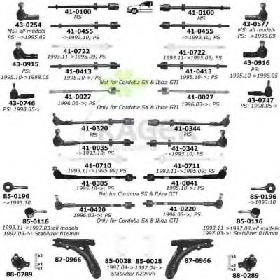 Подвеска колеса KAGER 801337