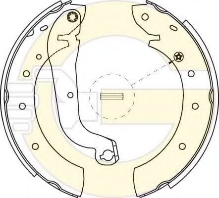 Комплект тормозных колодок GIRLING 5186221