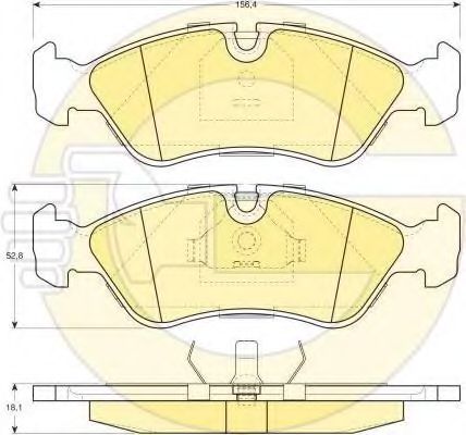 Комплект тормозов, дисковый тормозной механизм GIRLING 6410792