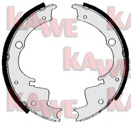 Комплект тормозных колодок KAWE 00880