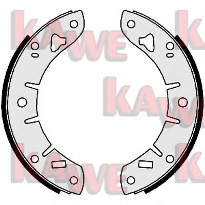 Комплект тормозных колодок KAWE 01010
