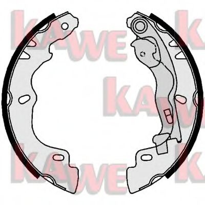 Комплект тормозных колодок KAWE 01018