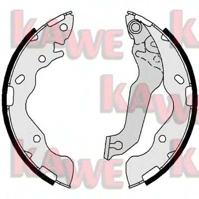 Комплект тормозных колодок KAWE 01082