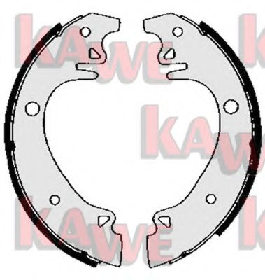 Комплект тормозных колодок KAWE 02870