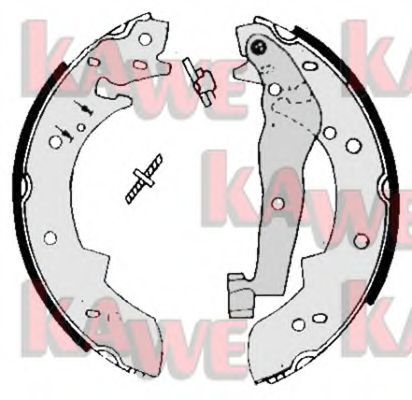 Комплект тормозных колодок KAWE 04290